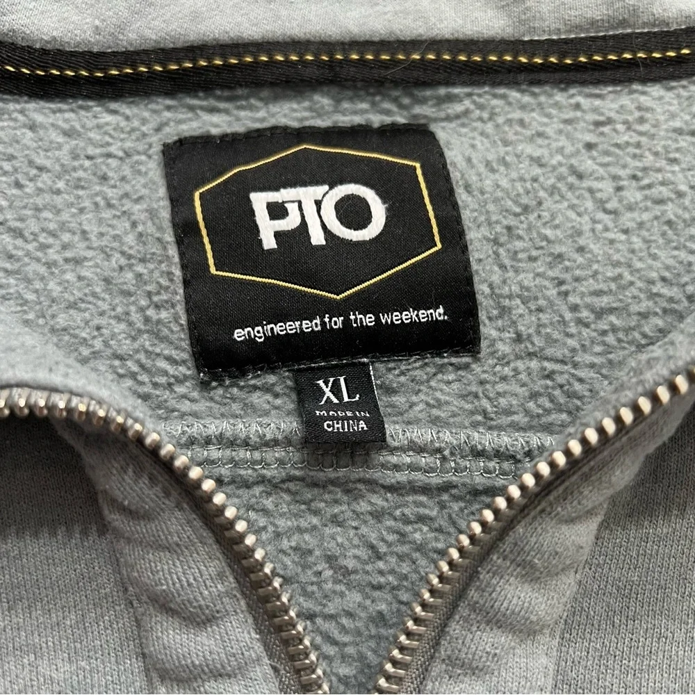 PTO Quarter-Zip Pullover Sweatshirt XL Gray Men’s / Unisex